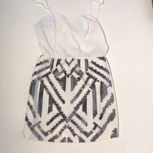 White sequins holiday dress!